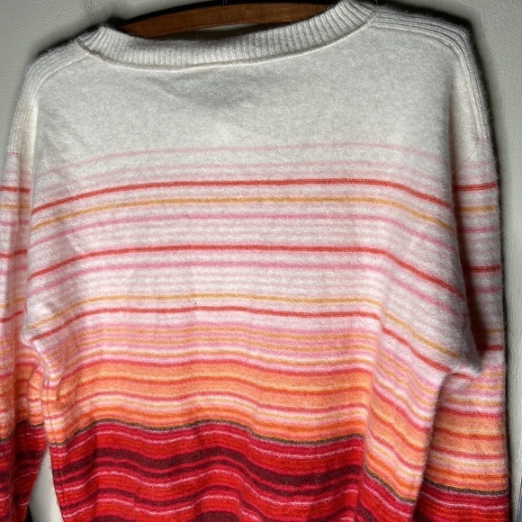 ANTHROPOLOGIE SATURDAY SUNDAY Cashmere Emmeline  Boatneck Striped Sweater XS - Picture 11 of 15